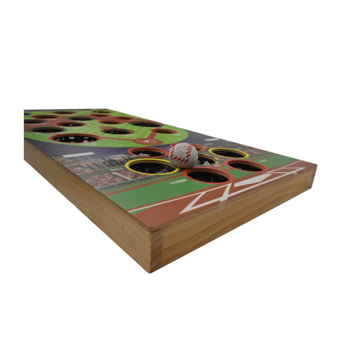 Deep Shot TwoGame Set Baseball + Basketball Bean Bag Toss Games